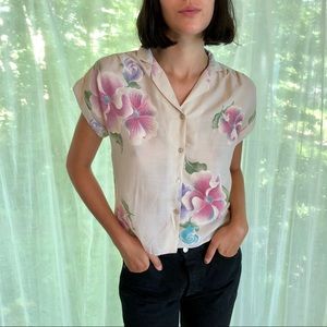 Vintage Floral Blouse